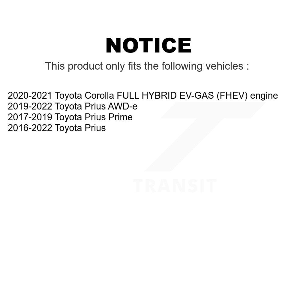 [Avant] Kit de Disque de frein pour Toyota Prius Corolla Prime AWD-e K8-101761