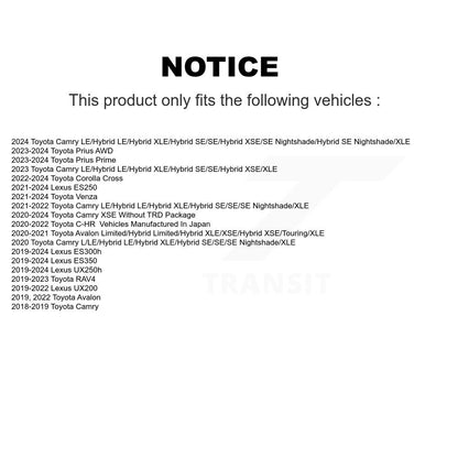 [Avant] Kit de Disque de frein pour Toyota Camry RAV4 Lexus ES350 Avalon ES300h UX250h UX200 C-HR Venza ES250 Corolla Cross K8-101767