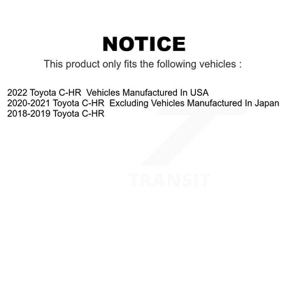 [Avant] Kit de Disque de frein pour Toyota C-HR K8-101776