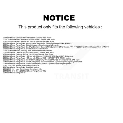 [Arrière] Kit de Disque de frein pour Land Rover Range Sport Discovery Defender 90 110 K8-101789