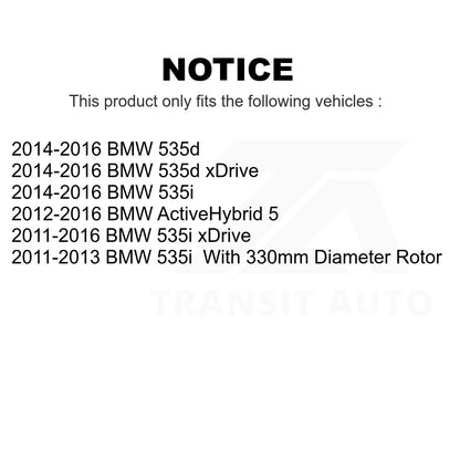 [Avant + Arrière] Kit de Disque de frein pour BMW 535i xDrive 535d ActiveHybrid 5 K8-101803