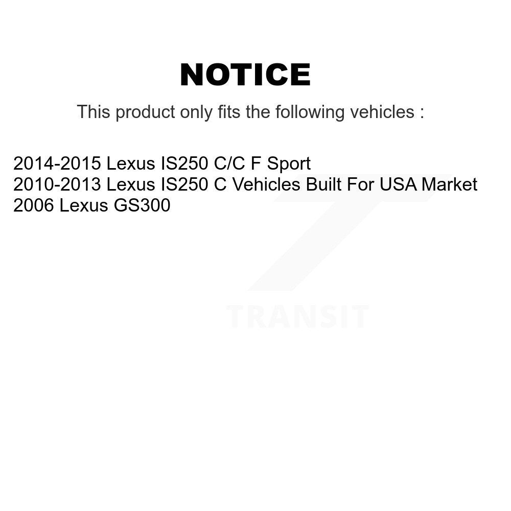 [Avant + Arrière] Kit de Disque de frein pour Lexus IS250 GS300 K8-101834