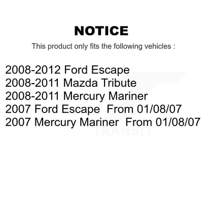 [Arrière] Kit de Tambour de frein pour Ford Escape Mercury Mariner Mazda Tribute K8-101858