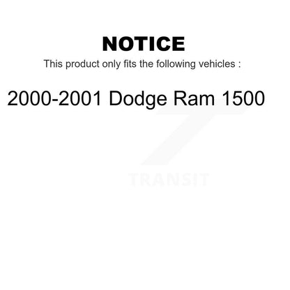 [Arrière] Kit de Tambour de frein pour 2000-2001 Dodge Ram 1500 K8-101866