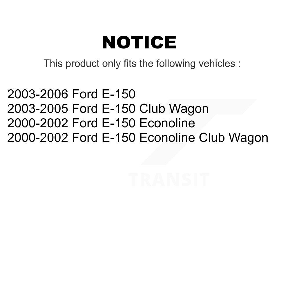 [Arrière] Kit de Tambour de frein pour Ford E-150 Econoline Club Wagon K8-101871