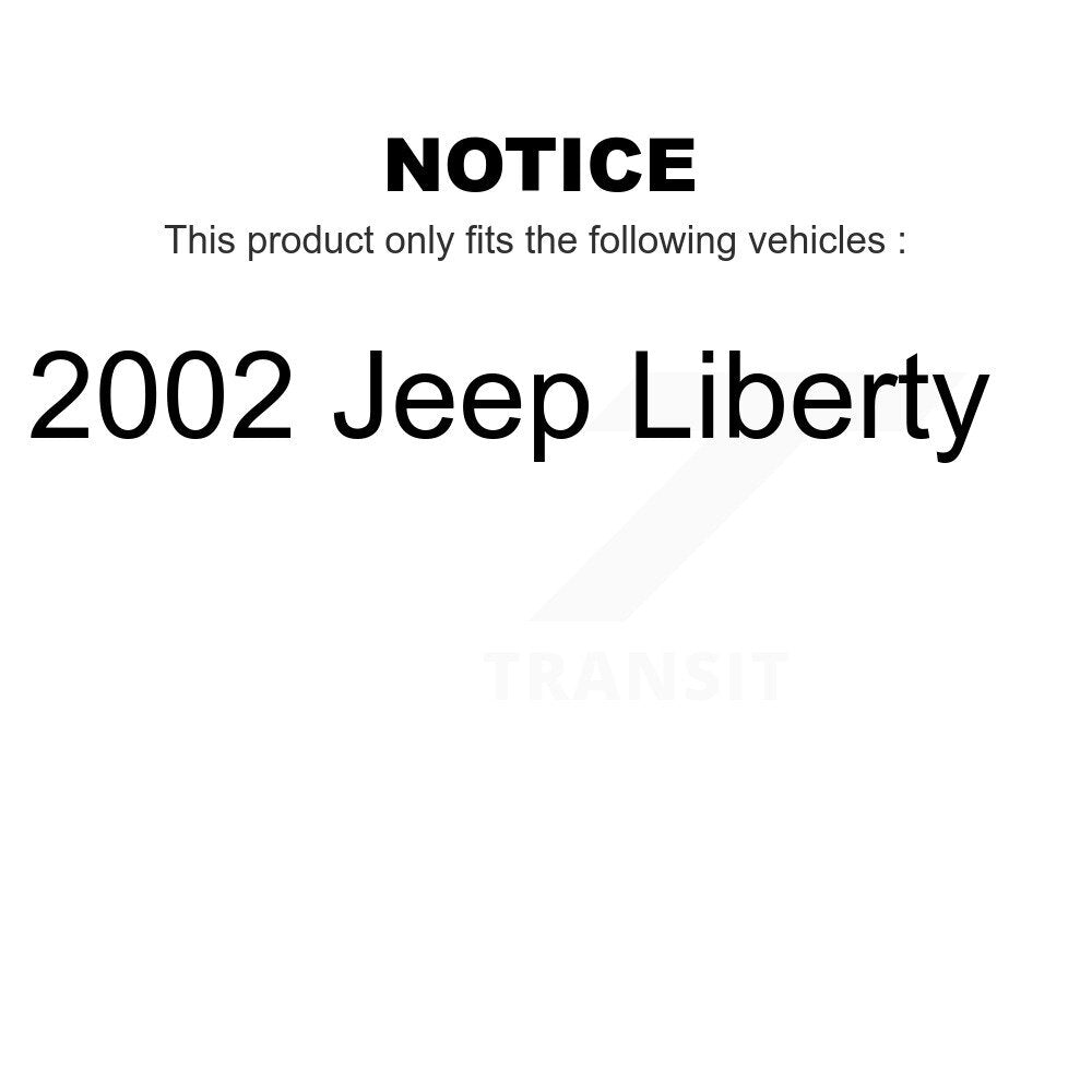 [Arrière] Kit de Tambour de frein pour 2002 Jeep Liberty K8-101895
