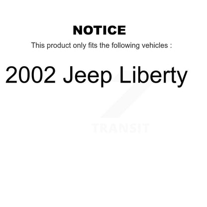 [Arrière] Kit de Tambour de frein pour 2002 Jeep Liberty K8-101895