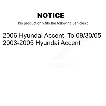 [Arrière] Kit de Tambour de frein pour Hyundai Accent K8-101903
