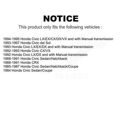 [Arrière] Kit de Tambour de frein pour Honda Civic del Sol CRX K8-101934