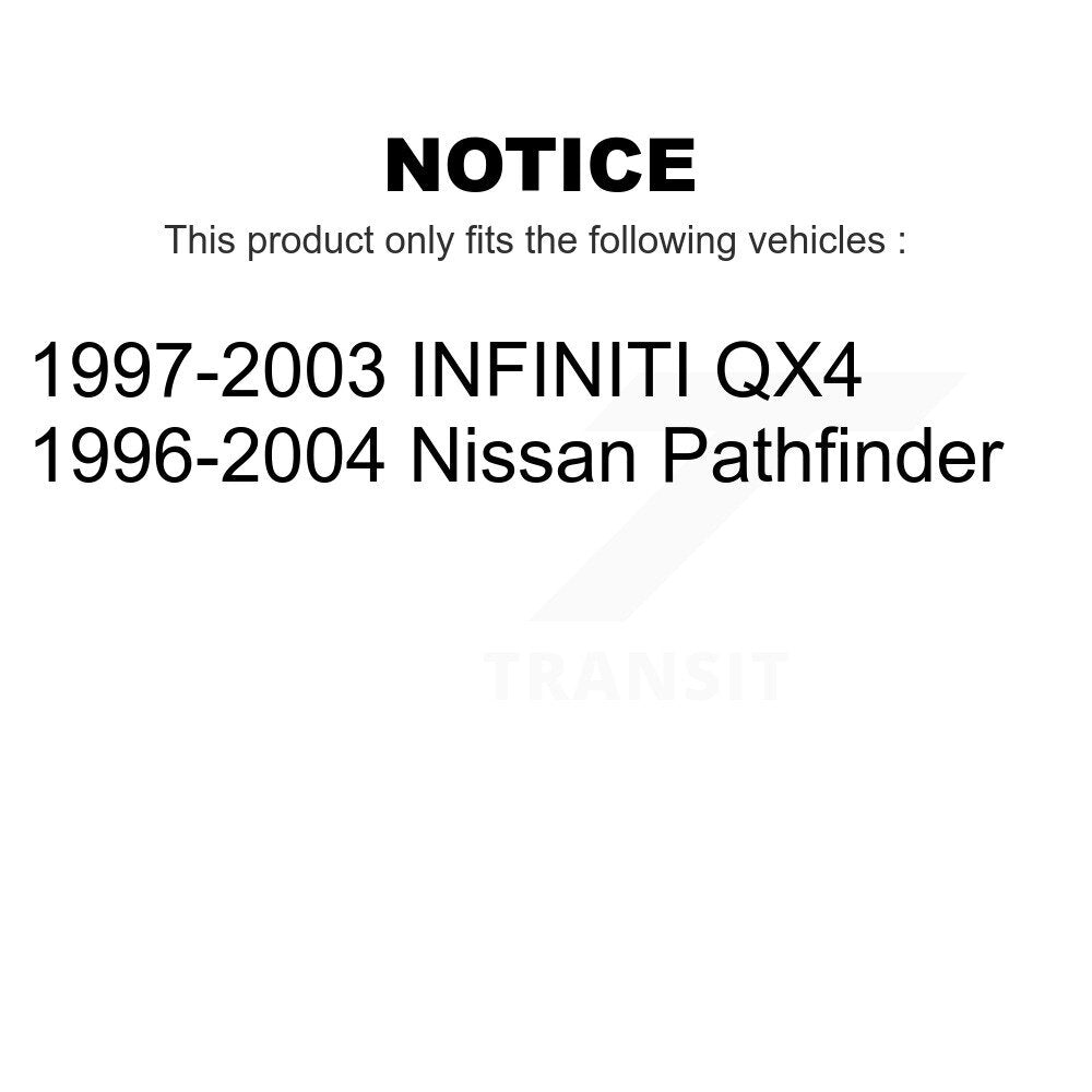 [Arrière] Kit de Tambour de frein pour Nissan Pathfinder Infiniti QX4 INFINITI K8-101939