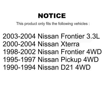 [Arrière] Kit de Tambour de frein pour Nissan Frontier Xterra Pickup D21 K8-101954