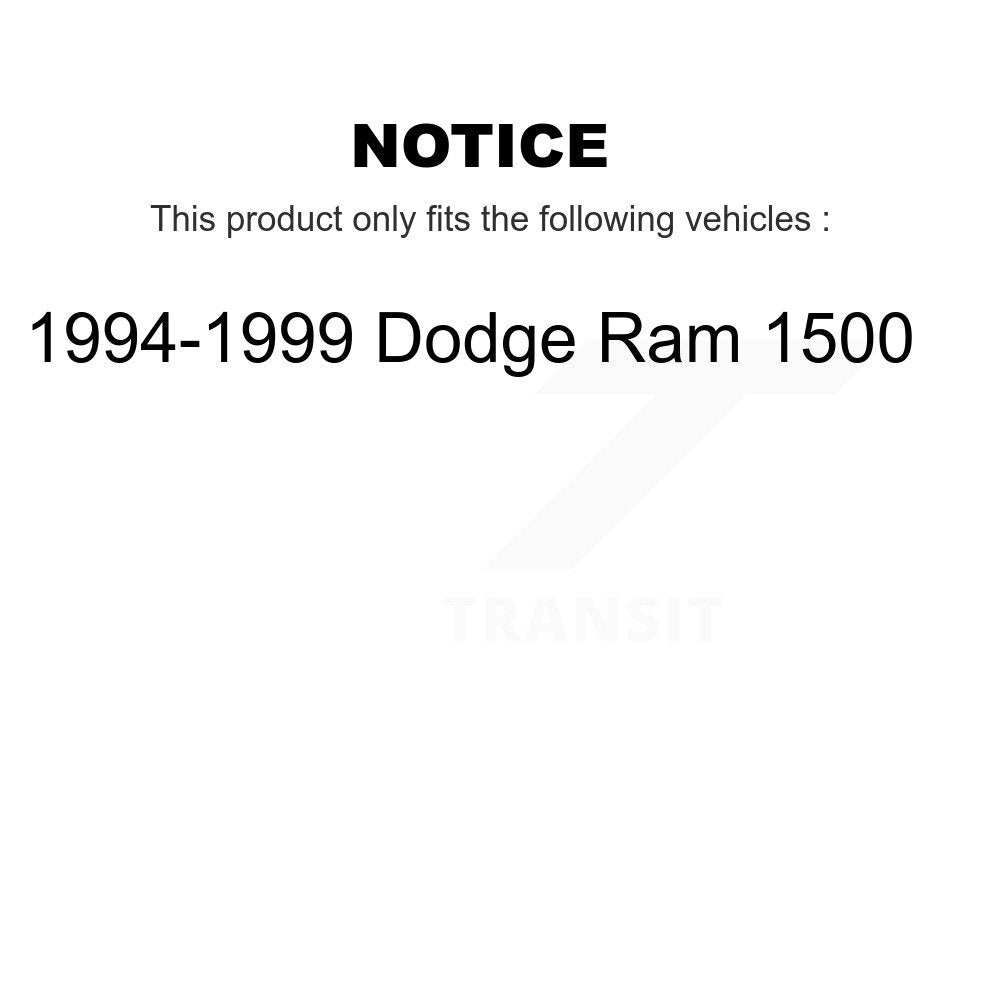 [Arrière] Kit de Tambour de frein pour 1994-1999 Dodge Ram 1500 K8-101959