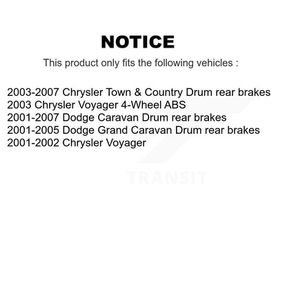 [Avant et Arrière] Disque de frein pour Dodge Caravan Grand Chrysler Town & Country Voyager K8-101961