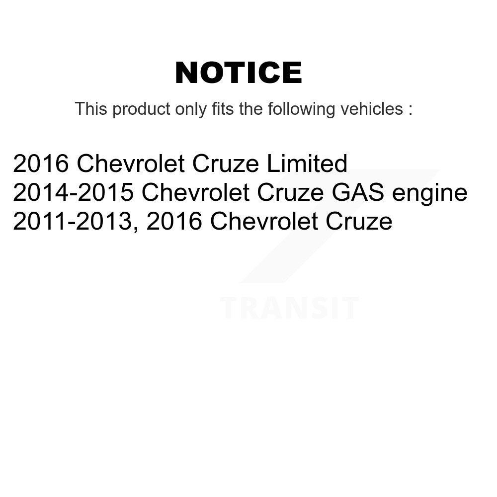 [Avant + Arrière] Kit de Disque de frein pour Chevrolet Cruze Limited K8-101982