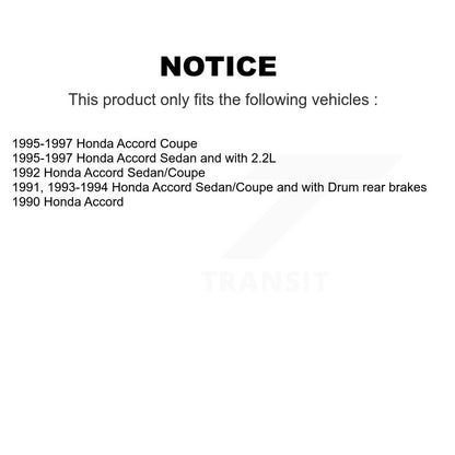 [Avant + Arrière] Kit de Disque de frein pour Honda Accord K8-101986