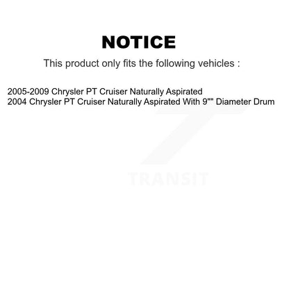 [Avant + Arrière] Kit de Disque de frein pour Chrysler PT Cruiser Naturally Aspirated K8-102016