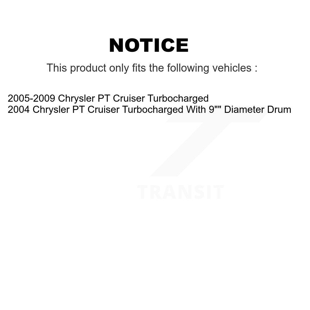 [Avant + Arrière] Kit de Disque de frein pour Chrysler PT Cruiser Turbocharged K8-102017