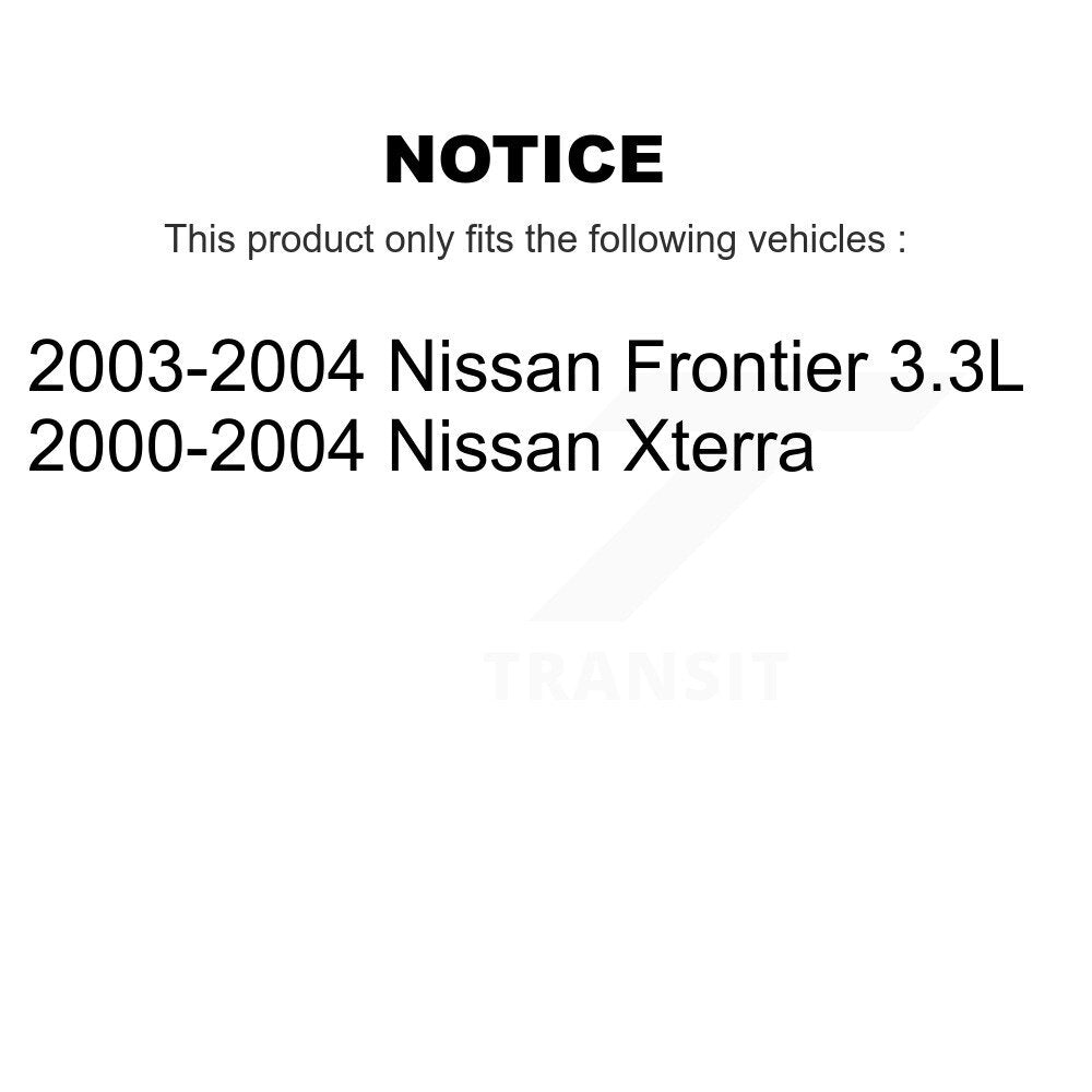 [Avant + Arrière] Kit de Disque de frein pour Nissan Xterra Frontier K8-102018