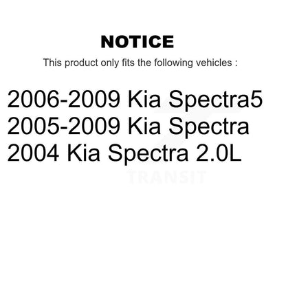 [Avant + Arrière] Kit de Disque de frein pour Kia Spectra Spectra5 K8-102019