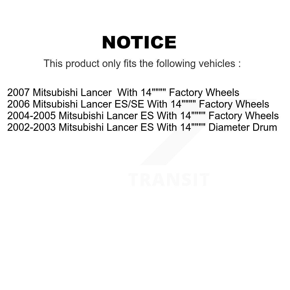 [Avant + Arrière] Kit de Disque de frein pour Mitsubishi Lancer K8-102021