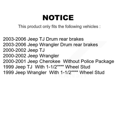 [Avant + Arrière] Kit de Disque de frein pour Jeep Wrangler Cherokee TJ K8-102025