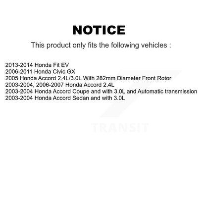 [Avant + Arrière] Kit de Disque de frein pour Honda Accord Civic Fit K8-102034