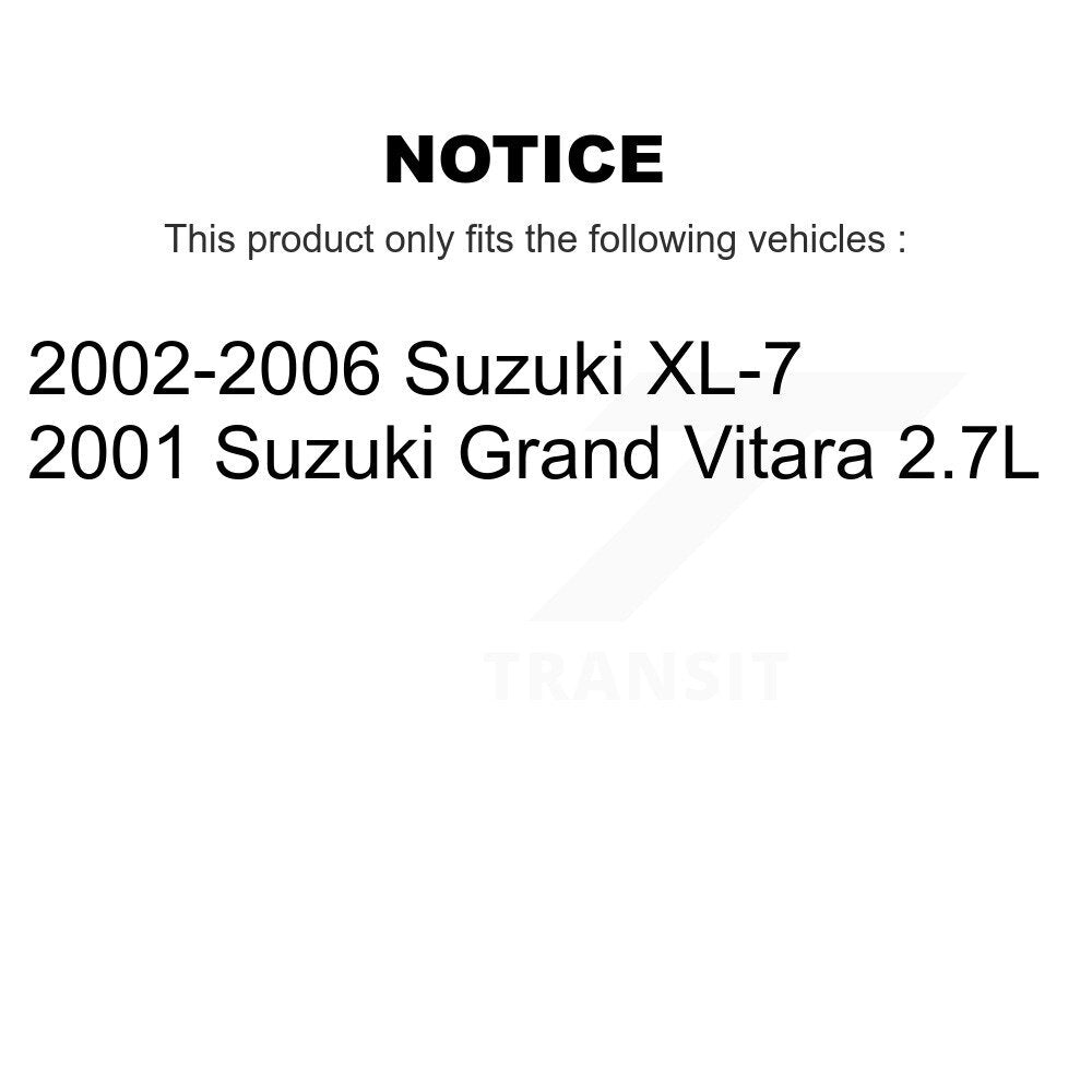 [Avant + Arrière] Kit de Disque de frein pour Suzuki XL-7 Grand Vitara K8-102044