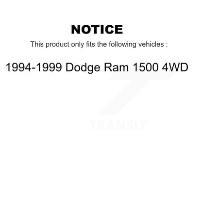 [Avant + Arrière] Kit de Disque de frein pour 1994-1999 Dodge Ram 1500 4WD K8-102071