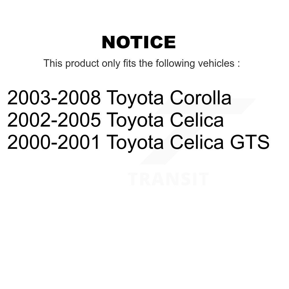 [Avant + Arrière] Kit de Disque de frein pour Toyota Corolla Celica K8-102081