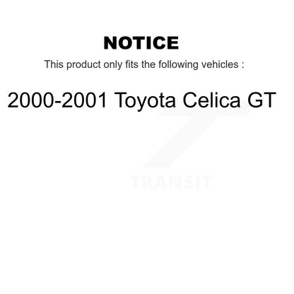 [Avant + Arrière] Kit de Disque de frein pour 2000-2001 Toyota Celica GT K8-102084