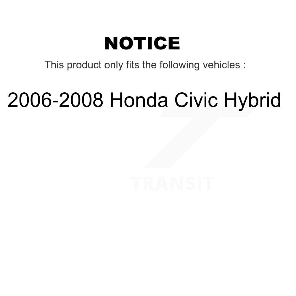 [Avant + Arrière] Kit de Disque de frein pour 2006-2008 Honda Civic Hybrid K8-102096