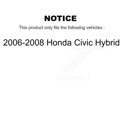 [Avant + Arrière] Kit de Disque de frein pour 2006-2008 Honda Civic Hybrid K8-102096