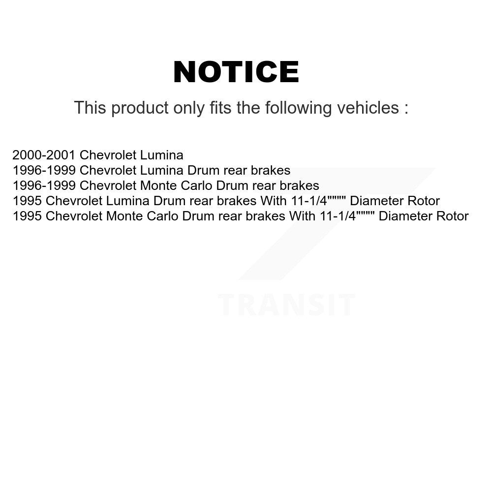 [Avant + Arrière] Kit de Disque de frein pour Chevrolet Lumina Monte Carlo K8-102133
