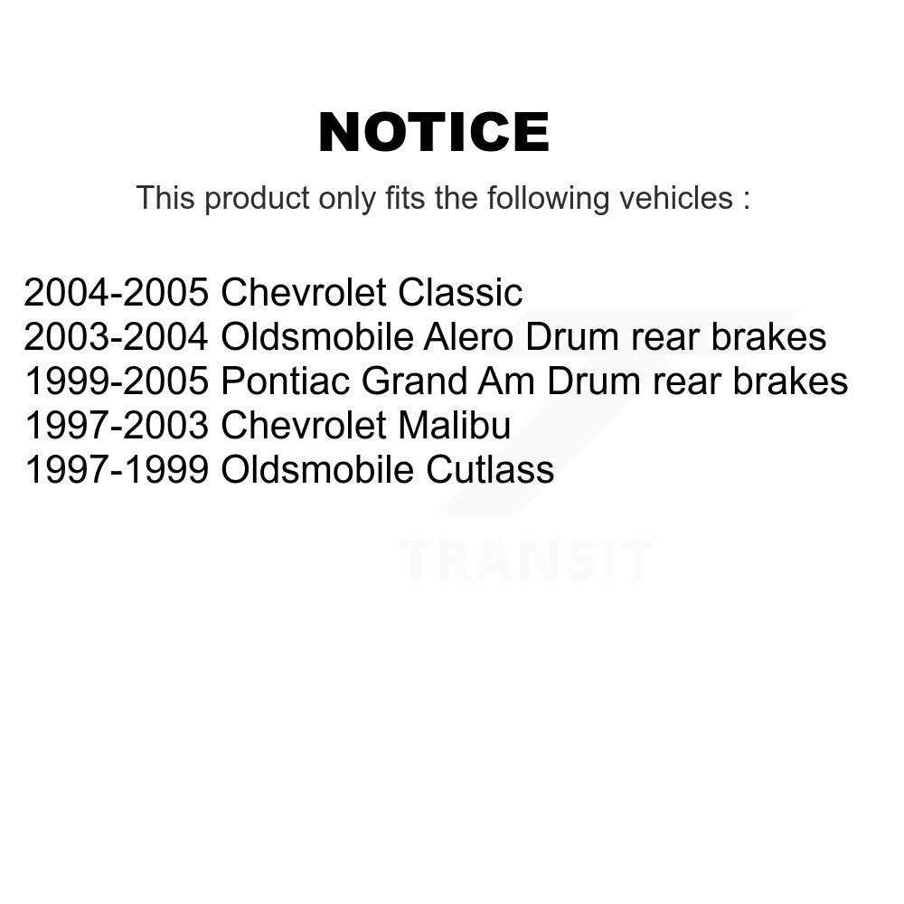 [Avant + Arrière] Kit de Disque de frein pour Chevrolet Pontiac Grand Am Malibu Classic Oldsmobile Alero Cutlass K8-102134