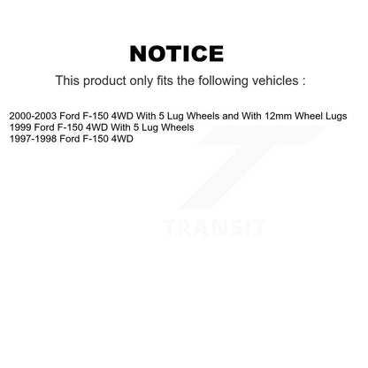 [Avant + Arrière] Kit de Disque de frein pour Ford F-150 4WD K8-102142