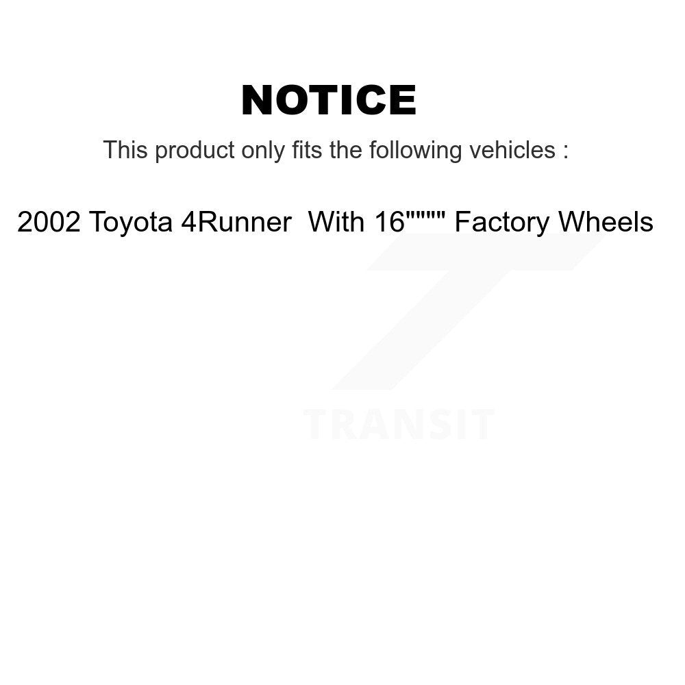 [Avant + Arrière] Kit de Disque de frein pour Toyota Tacoma 4Runner K8-102148