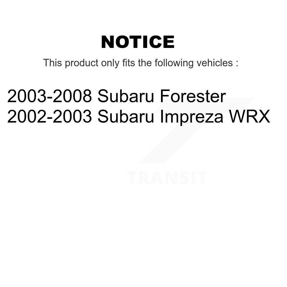 [Avant + Arrière] Kit de Disque de frein pour Subaru Forester Impreza K8-102155