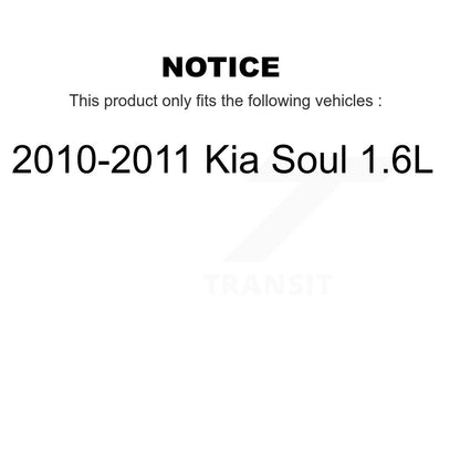 [Avant + Arrière] Kit de Disque de frein pour 2010-2011 Kia Soul 1.6L K8-102164