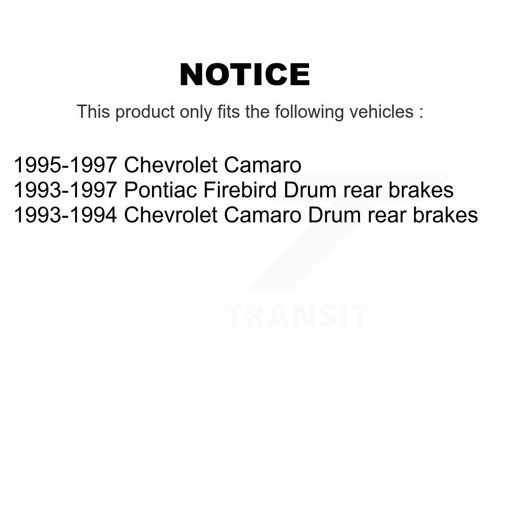 [Avant + Arrière] Kit de Disque de frein pour Chevrolet Camaro Pontiac Firebird K8-102181