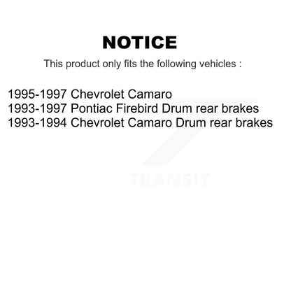 [Avant + Arrière] Kit de Disque de frein pour Chevrolet Camaro Pontiac Firebird K8-102181