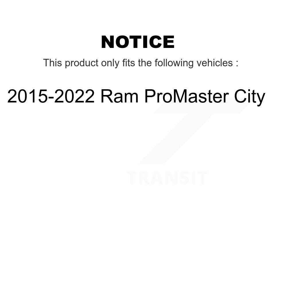 [Avant + Arrière] Kit de Disque de frein pour 2015-2022 Ram ProMaster City K8-102226