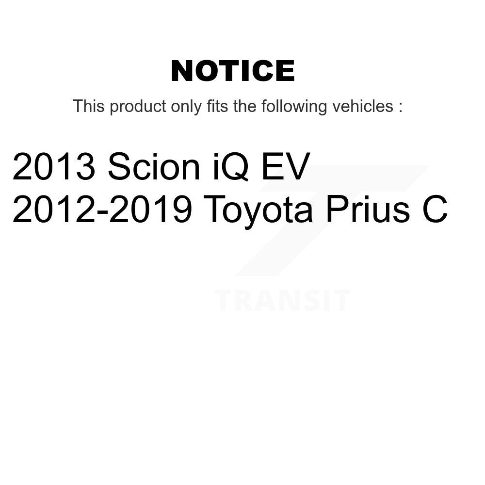 [Avant + Arrière] Kit de Disque de frein pour Toyota Prius C Scion iQ K8-102229