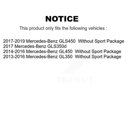 [Avant + Arrière] Kit de Disque de frein pour Mercedes-Benz GLS450 GL450 GL350 GLS350d K8-102257
