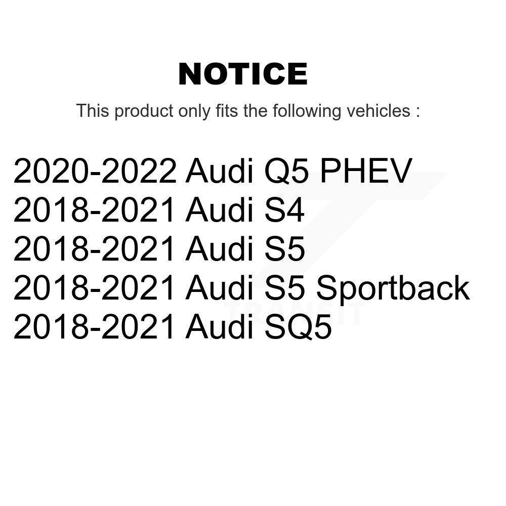 [Avant + Arrière] Kit de Disque de frein pour Audi Q7 SQ5 S5 S4 Sportback Q5 PHEV K8-102272