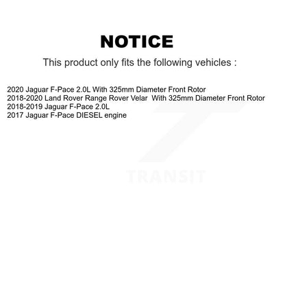[Avant] Kit de Disque de frein pour Jaguar F-Pace Land Rover Range Velar K8-102292