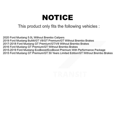 [Avant] Kit de Disque de frein pour Ford Mustang K8-102298