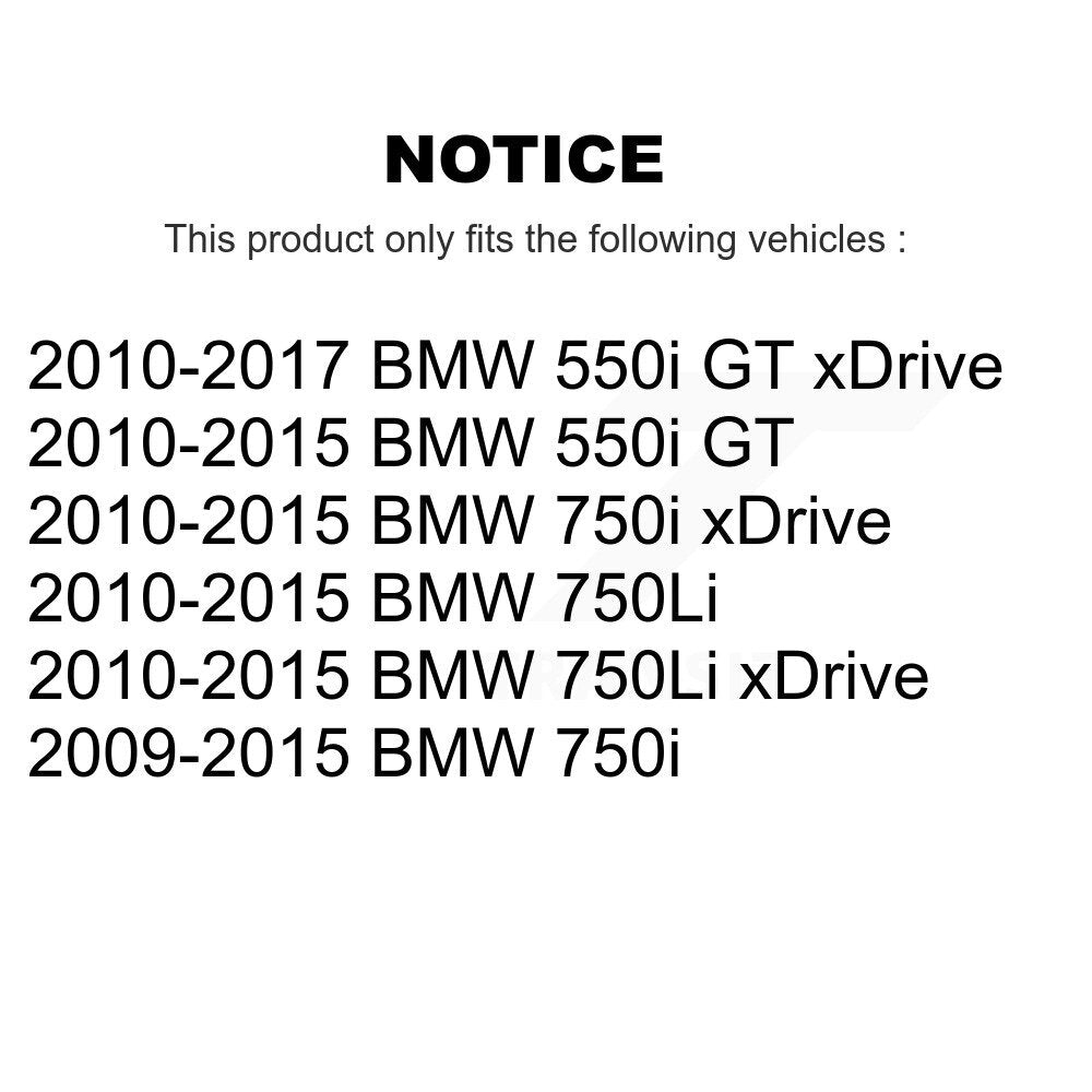 [Avant + Arrière] Kit de Disque de frein pour BMW 750Li xDrive 750i 550i GT K8-102318