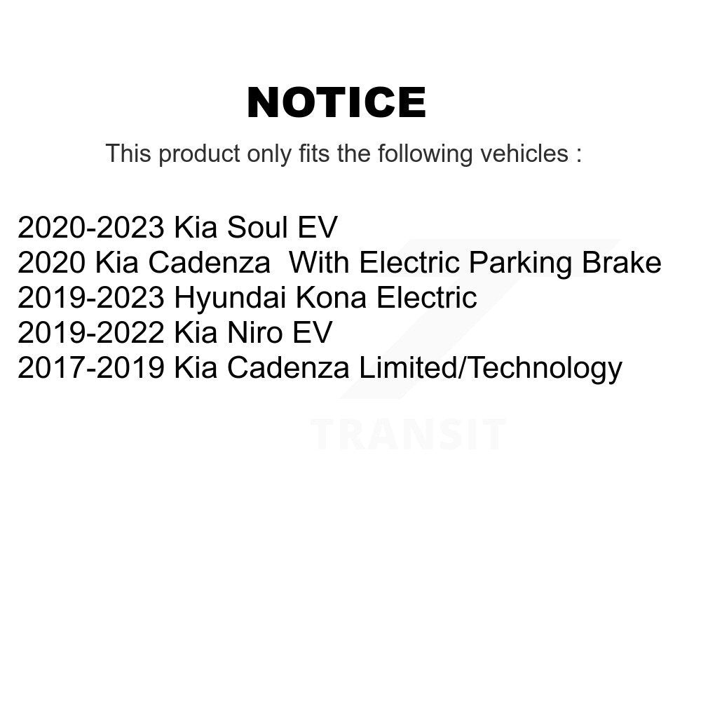 [Arrière] Kit de Disque de frein pour Kia Cadenza Niro EV Hyundai Kona Electric K8-102321