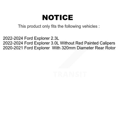 [Arrière] Disque de frein pour Ford Explorer Mustang K8-102323