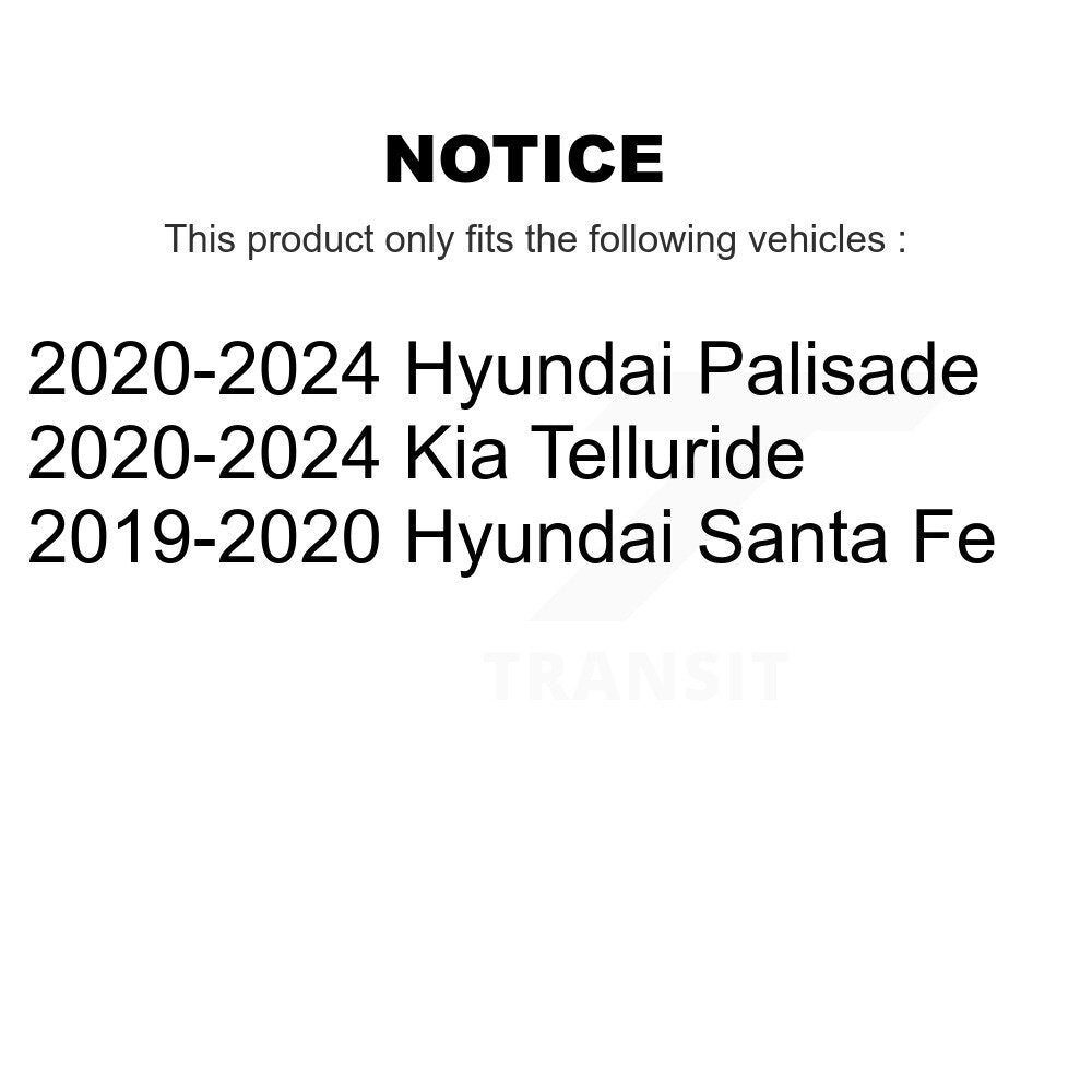 [Arrière] Kit de Disque de frein pour Hyundai Santa Fe Kia Telluride Palisade K8-102326